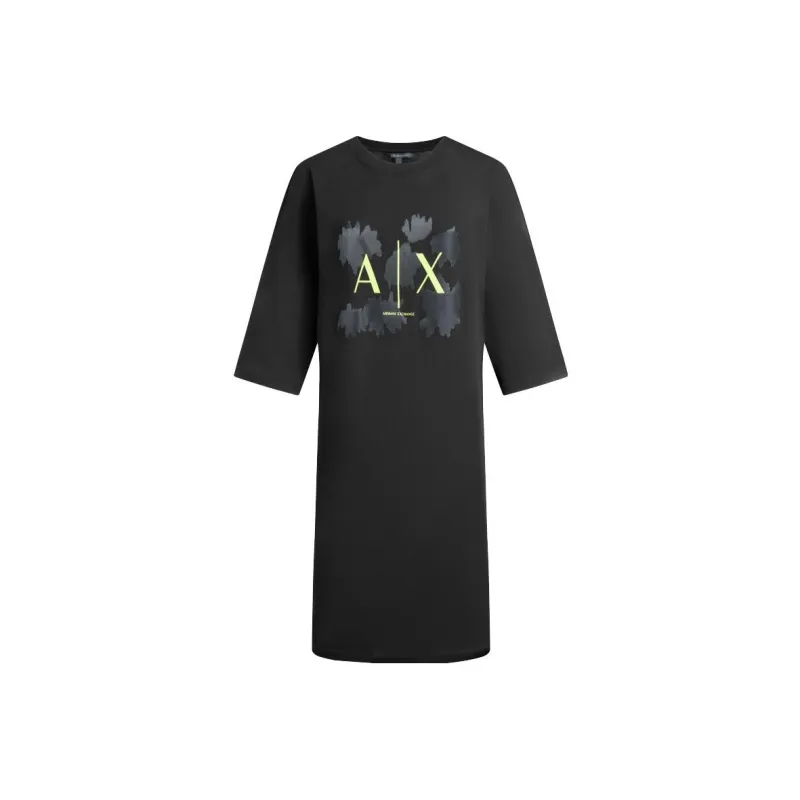 ARMANI EXCHANGE Short Sleeved Dresses Women's Black-0