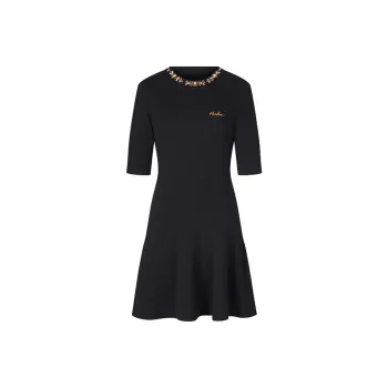 HERLIAN Short Sleeved Dress Women's Black
