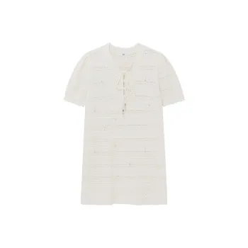 D'zzit Short Sleeved Dress Women's White