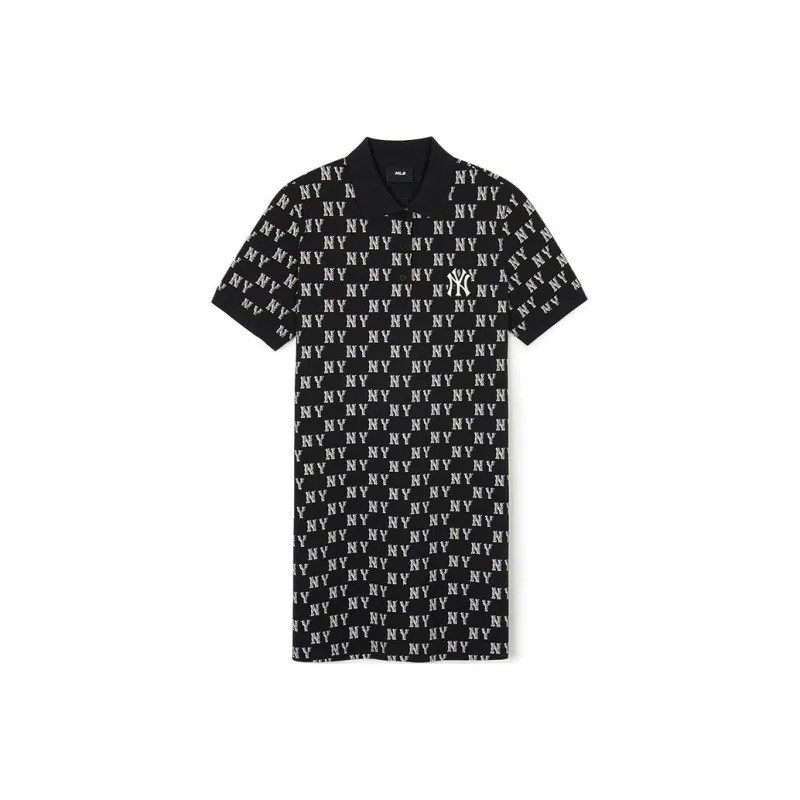 MLB MLB MONOGRAM SS24 Short Sleeved Dresses Women's Black-0