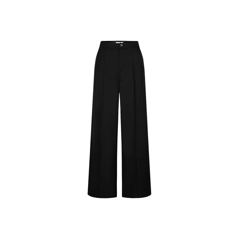 JZ. ANNAKRO Casual Pants Women's Plain Black-0