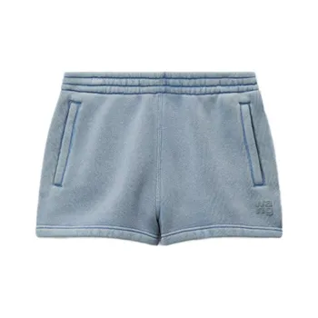 Alexander Wang Logo print Mini Shorts