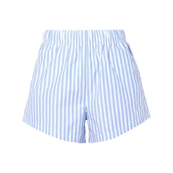 Adidas Originals Essentials Casual Shorts Women's Blue With White Lettering