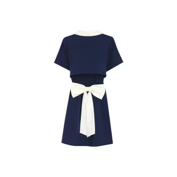 SNBL Short Sleeved Dress Women's Dark Blue