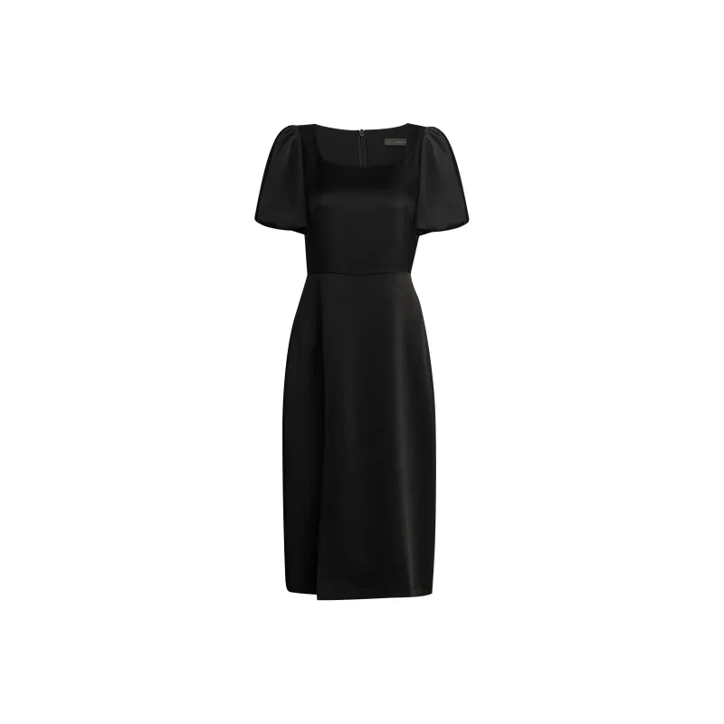 ROEYSHOUSE Short Sleeved Dresses Women's Black-0