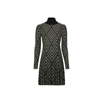 Desigual Long Sleeved Dress Women's Black White