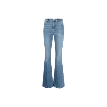 FRAME Mid-Rise Flared Jeans