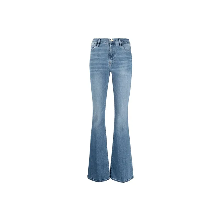 FRAME Mid-Rise Flared Jeans-0