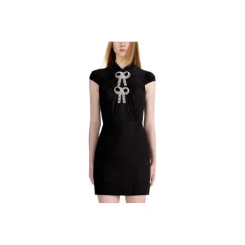 Self-portrait Short-Sleeved Dresses Women's Black
