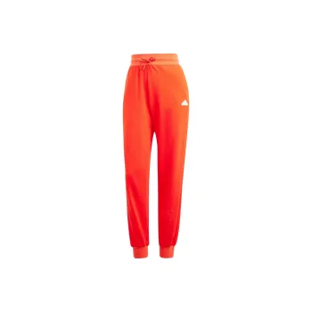 Adidas French Terry Print Regular Pants Knitted Sports Pants Women's Orange