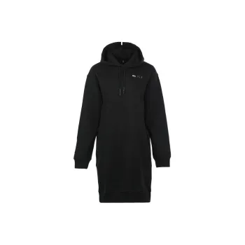 McQ Alexander McQueen Logo Drawstring Hooded Dress