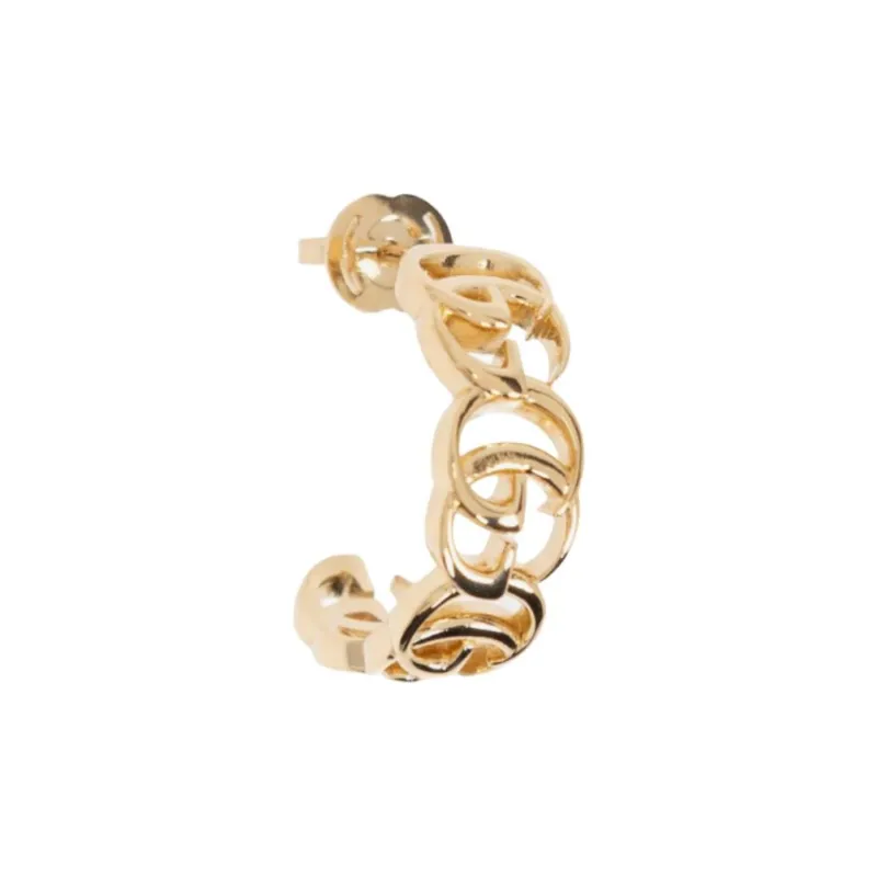 GUCCI Gold Plated Earrings Unisex Gold-2