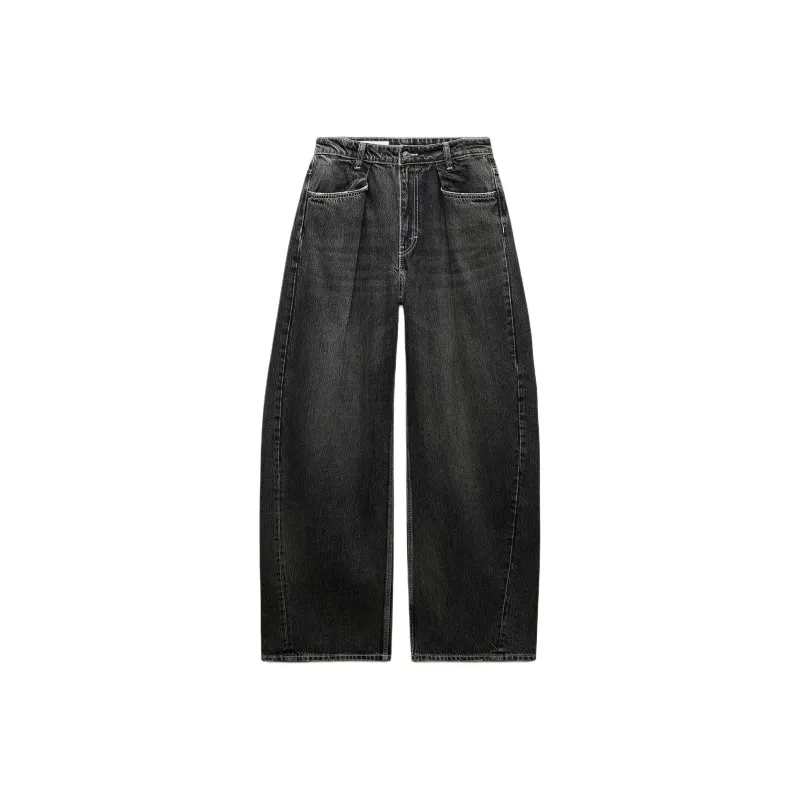 ZARA Trf Jeans Women's Carbon Gray-0
