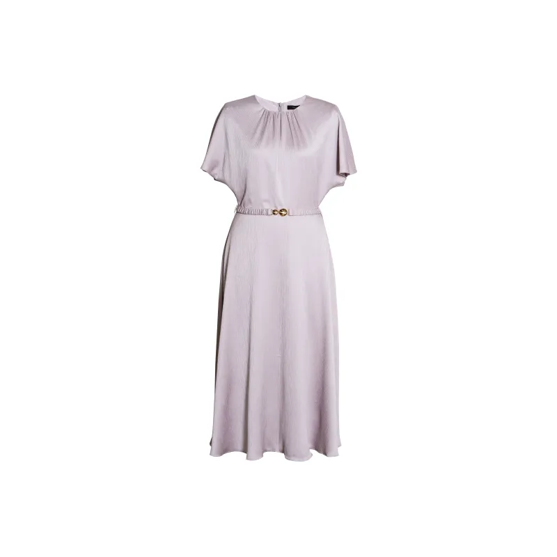 ROEYSHOUSE Short Sleeved Dresses Women's Light Purple-0