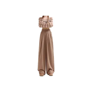 Enhanced Casual Pants Women's Coffee