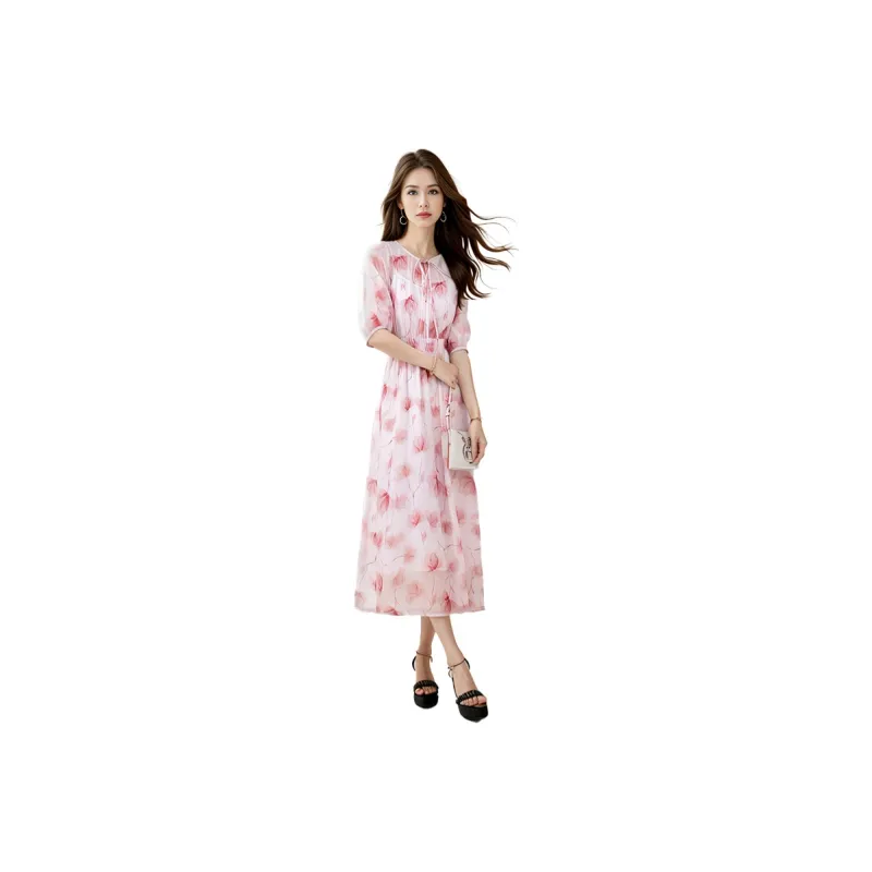 Mapping Short Sleeved Dresses Women's Multicolor-0