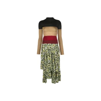 LOEWE Long Sleeved Dresses Women's Green