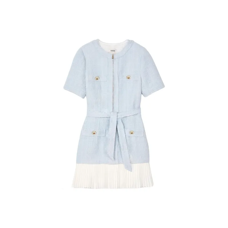 Sandro Tweed Mini Dress-0