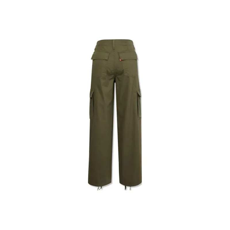 Levis Cargo Pants Women's Dark Green-0