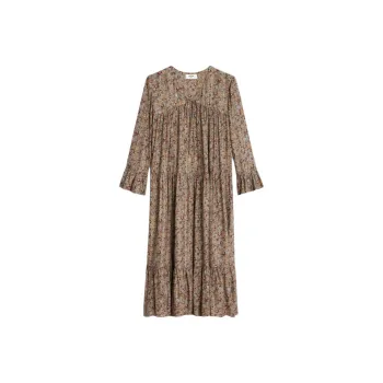 CELINE Long Sleeved Dresses Women's Multicolor