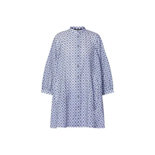 LOUIS VUITTON SS24 Long Sleeved Dresses Women's Blue