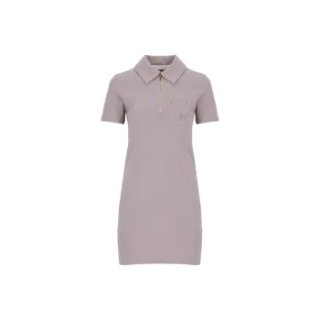 PALM ANGELS Logo Embroidered Mini Polo Dress