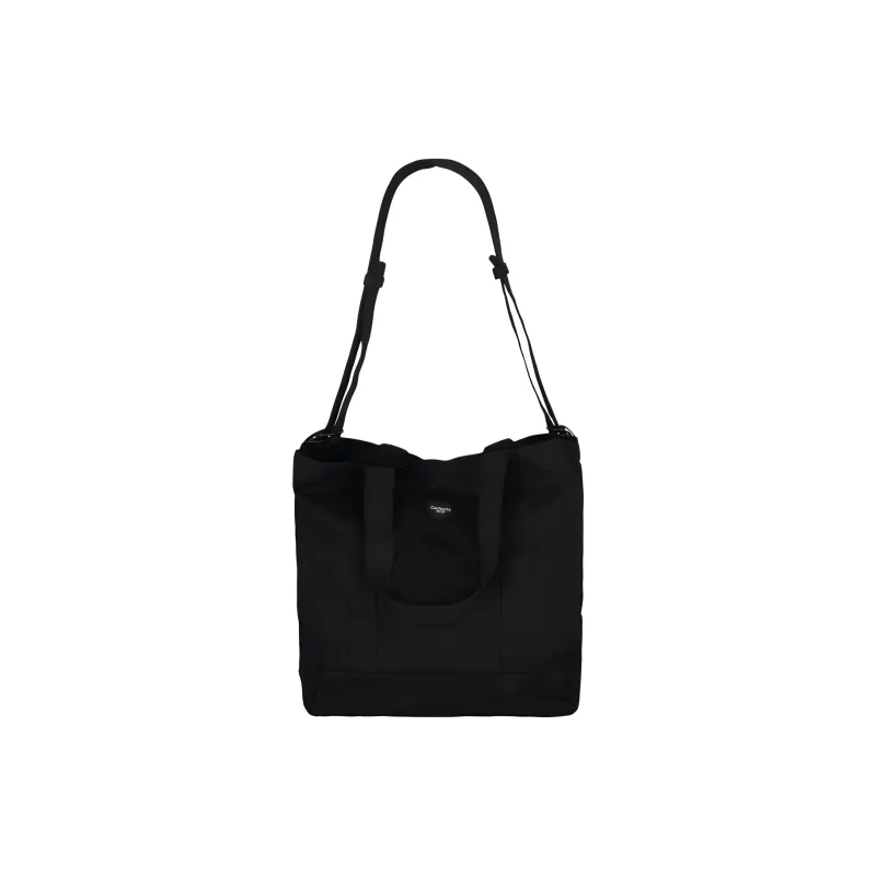 Carhartt WIP Cotton Tote Bag, Shopping Bag, Portable Crossbody, One Shoulder Handbag Unisex Black-1