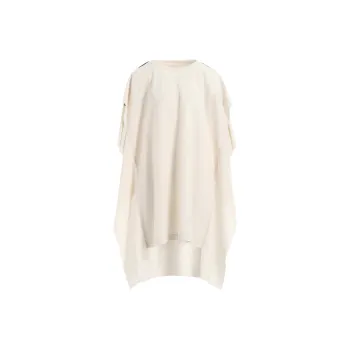 Yohji Yamamoto LIMI Feu FW24 Short Sleeved Dress Women's Light Umber