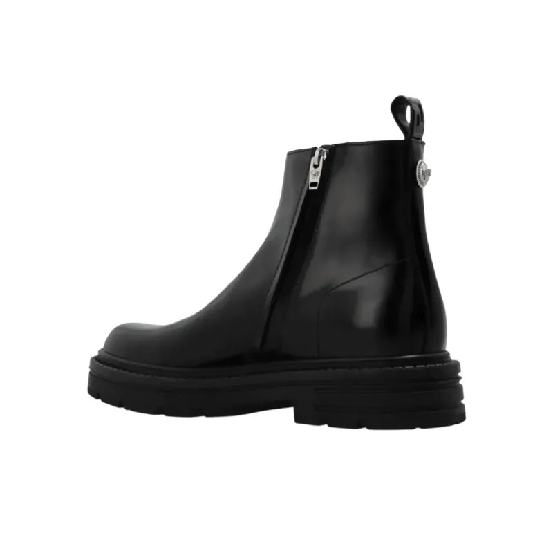 FANSIZHE Ankle Boots Men's Black-3