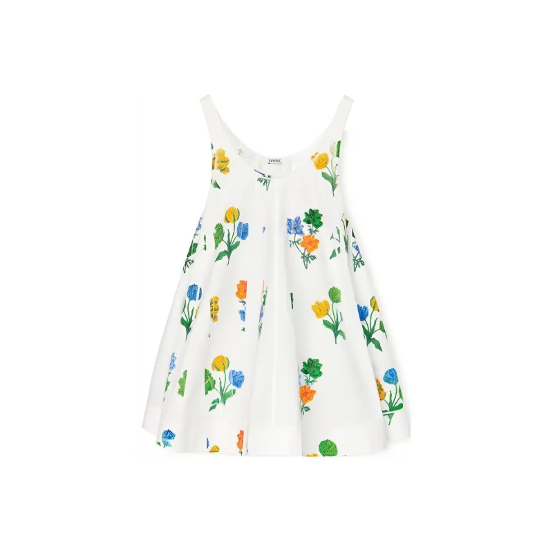 LOEWE Sleeveless Dresses Women's White-0