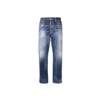 DSQUARED 2 Faded Straight leg Jeans