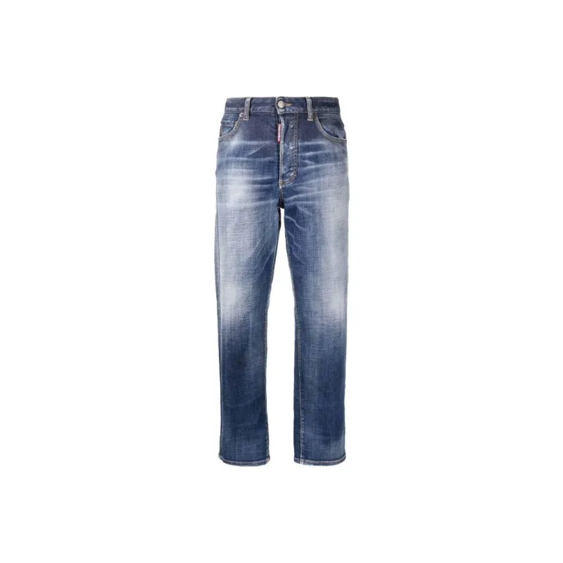 DSQUARED2 Faded Straight leg Jeans-0