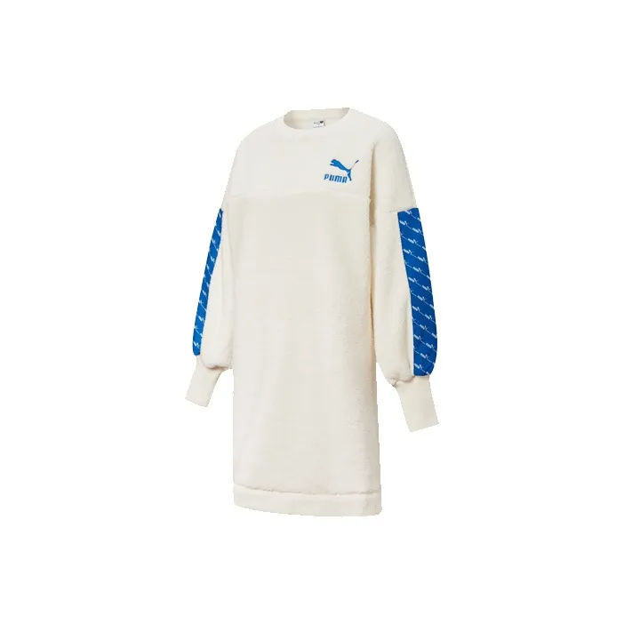 PUMA Long Sleeved Dresses Women's Ecru-0