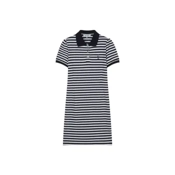 Teenie Weenie Short Sleeved Dresses Women's Color Blocking