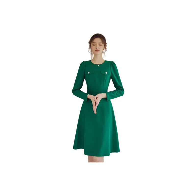 ROEYSHOUSE Long Sleeved Dresses Women's Green-0
