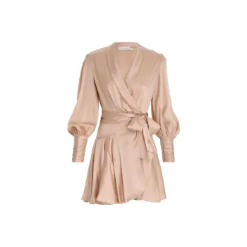 Zimmermann V-Neck Wrap Mini Dress