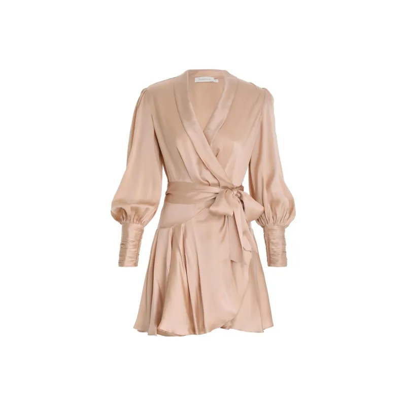 Zimmermann V-Neck Wrap Mini Dress-0