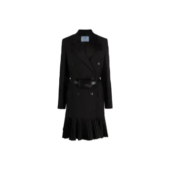 PRADA Long Sleeved Dresses Women's Black