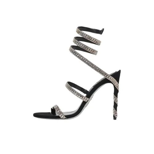 RENE CAOVILLA Margot One Strap Sandals 11cm Women's Black