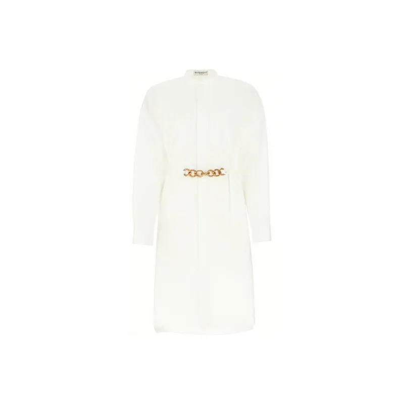 Givenchy Long-Sleeved Dresses Women's White-0