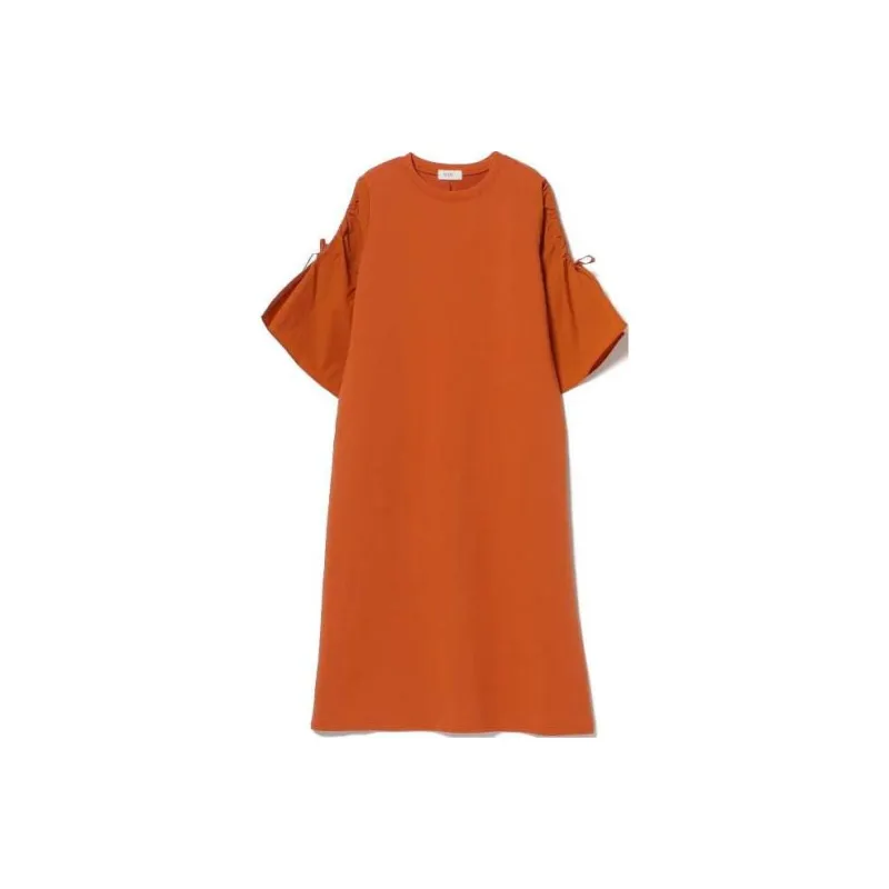 Beams Short Sleeved Dresses Women's-5