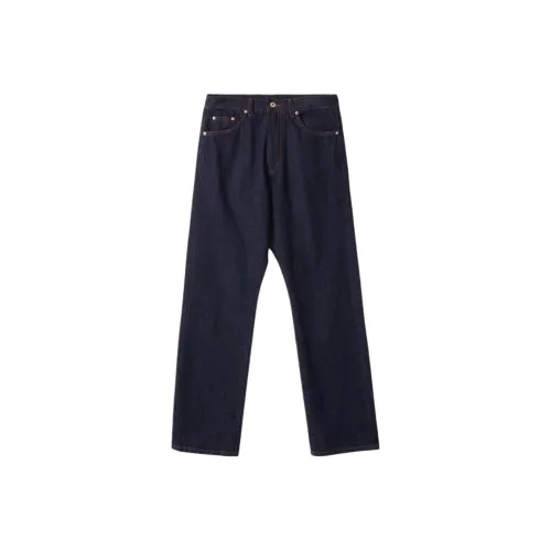 NOTHING WRITTEN Boyfriend Cotton Denim Jeans Women's Selvage/Edge Color