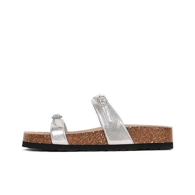 Uncle's House Rubber Sole EVA Abrasion Resistant Slide Slippers Women's-5