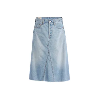 Levi's Denim Long Skirt Women's Blue