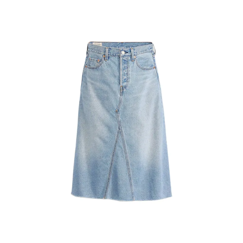 Levi's Denim Long Skirt Women's Blue-0