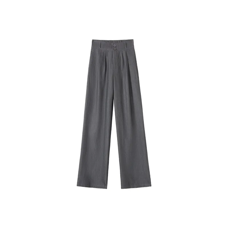 0571 Family Casual Pants Women's Black Gray-0