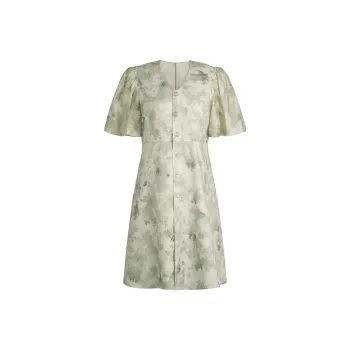 THE SEA LIFE Short Sleeved Dress Women's Shimmer Green