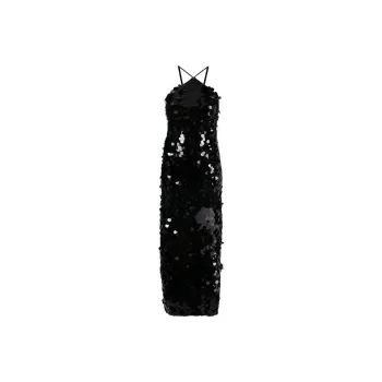 Rotate Sequin Halterneck Midi Dress