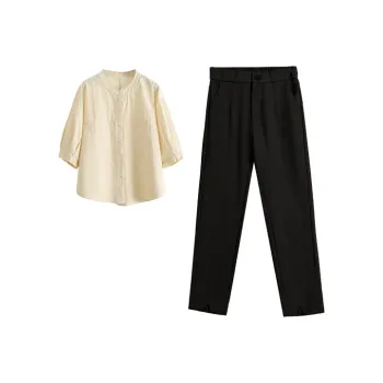 Yvetteclassic Shirt Matching Set Women's