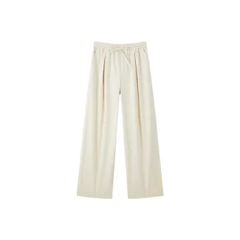 LEDIN Casual Pants Women's Coconut Milk White